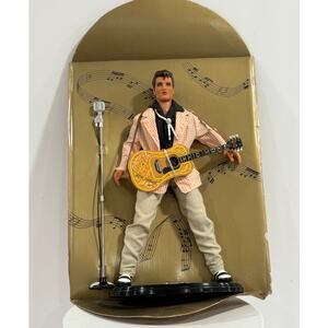 Vintage Elvis Presley Teen Idol 12in Doll Hasbro 1993 COA Guitar w Stand Figure